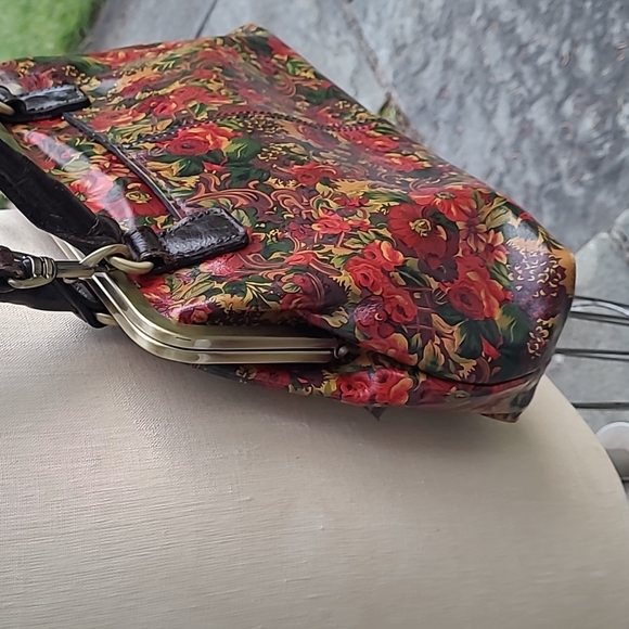 Patricia Nash Bags Patricia Nash Floral Leather Crossbody Satchel